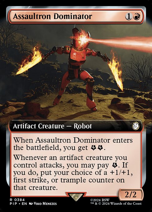 Assaultron Dominator - Fallout Rare Card