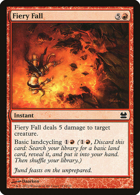 Fiery Fall - Modern Masters Common Card
