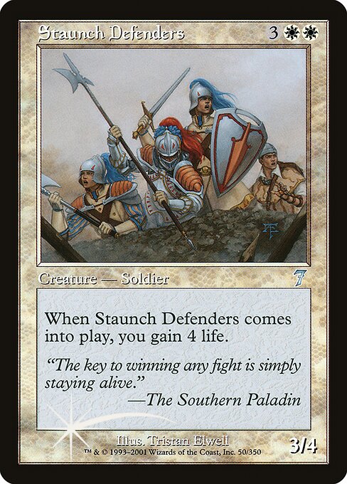 Staunch Defenders - Seventh Edition Uncommon Card