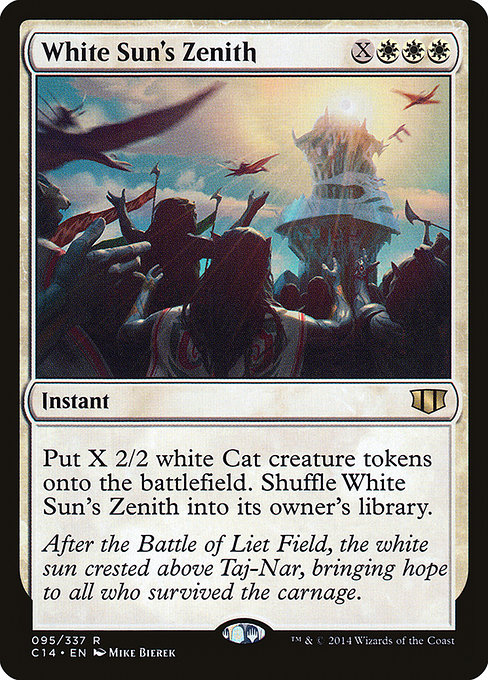 White Sun's Zenith - Commander 2014 Rare Card