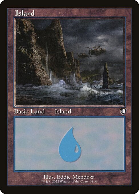 Island - The Brothers' War Commander Common Card
