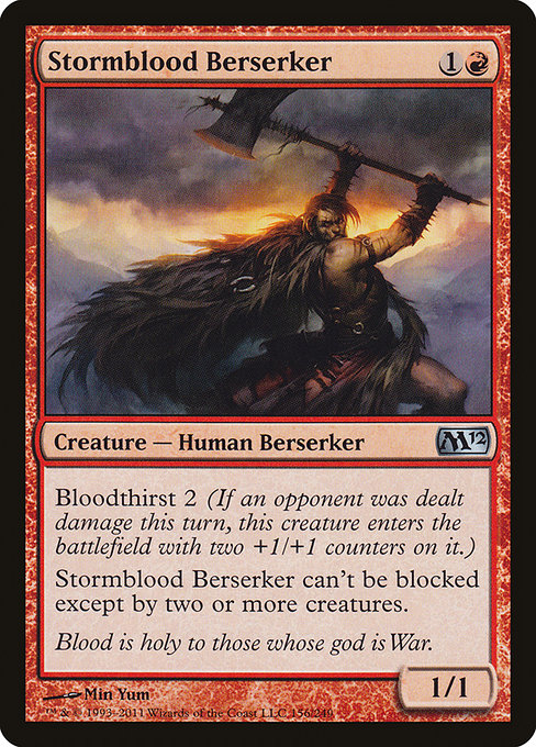 Stormblood Berserker - Magic 2012 Uncommon Card