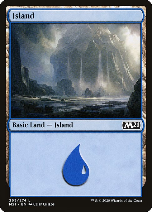 Island - Core Set 2021 Common Card