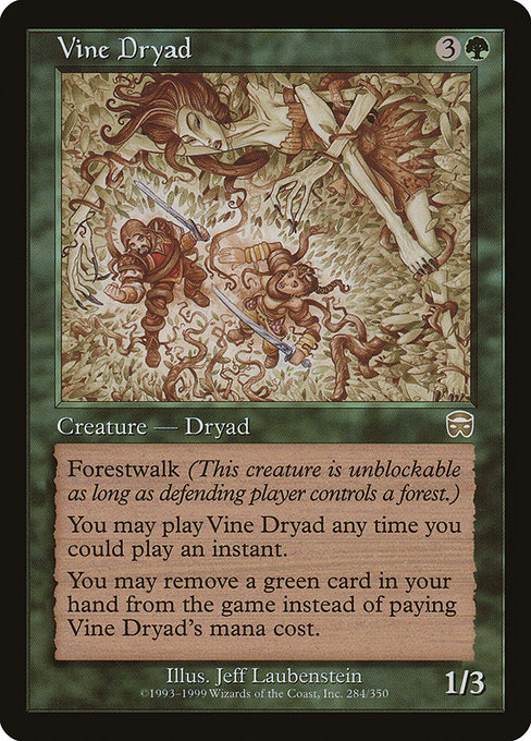 Vine Dryad - Mercadian Masques Rare Card