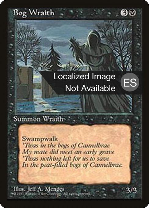 Bog Wraith - Fourth Edition Foreign Black Border Uncommon Card