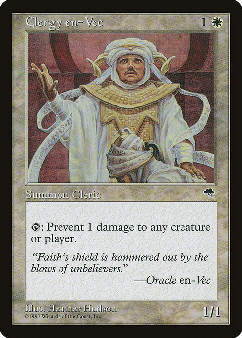 Clergy en-Vec - Tempest Common Card