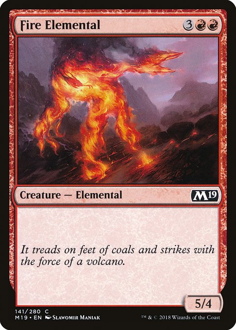 Fire Elemental - Core Set 2019 Common Card
