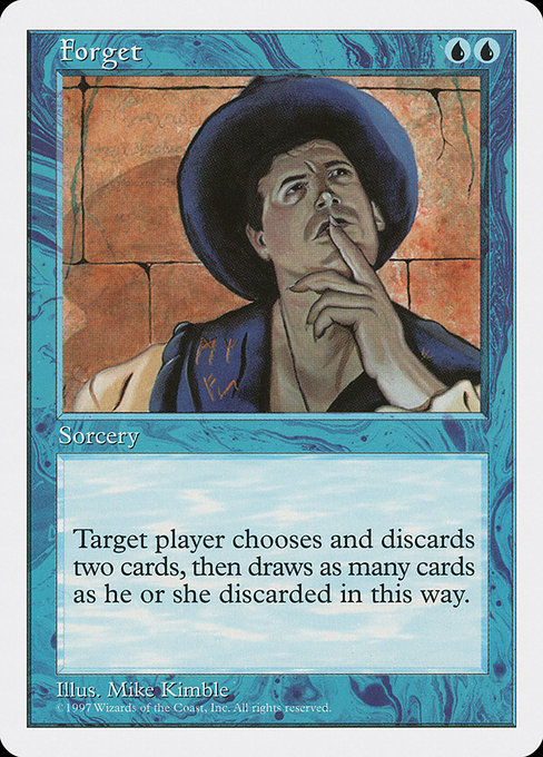Forget - Fifth Edition Rare Card