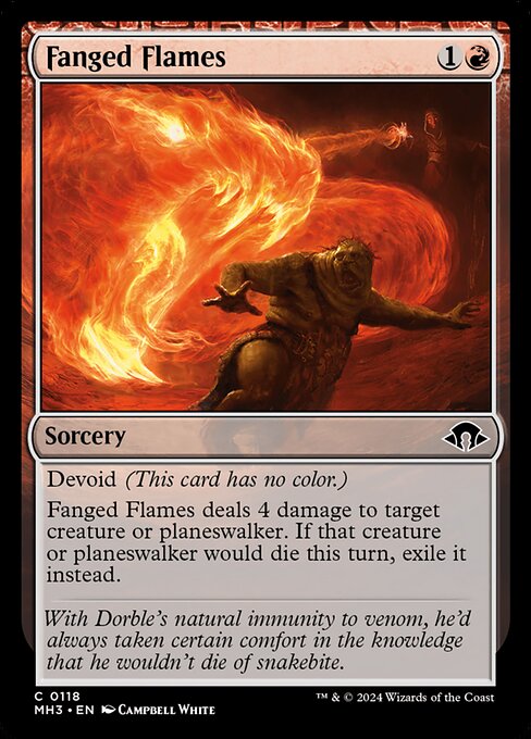 Fanged Flames - Modern Horizons 3 Common Card