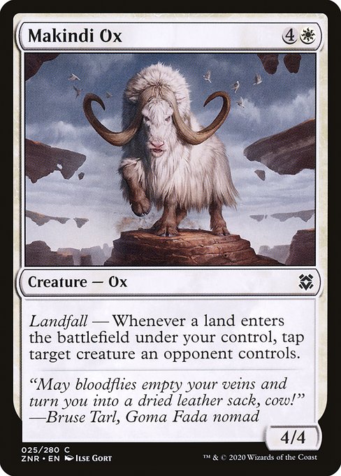Makindi Ox - Zendikar Rising Common Card