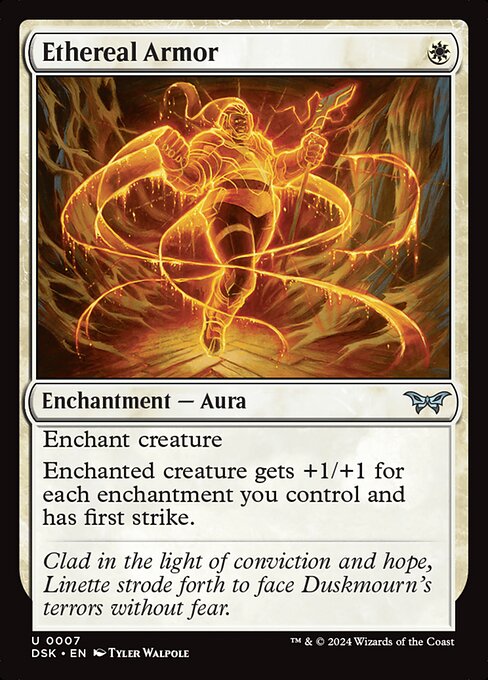 Ethereal Armor - Duskmourn: House of Horror Uncommon Card