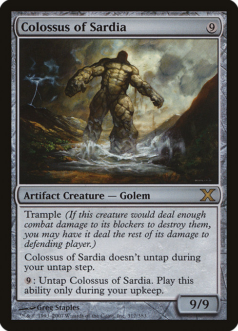 Colossus of Sardia - Tenth Edition Rare Card