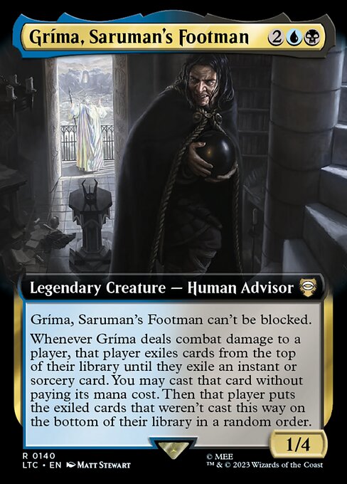Gríma, Saruman's Footman - Tales of Middle-earth Commander Rare Card