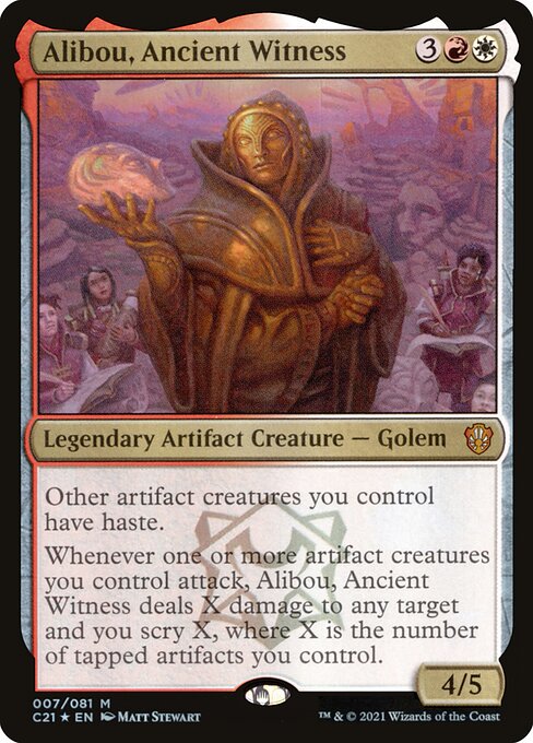 Alibou, Ancient Witness - Commander 2021 Mythic Card