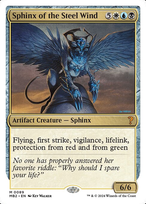 Sphinx of the Steel Wind - Mystery Booster 2 Mythic Card