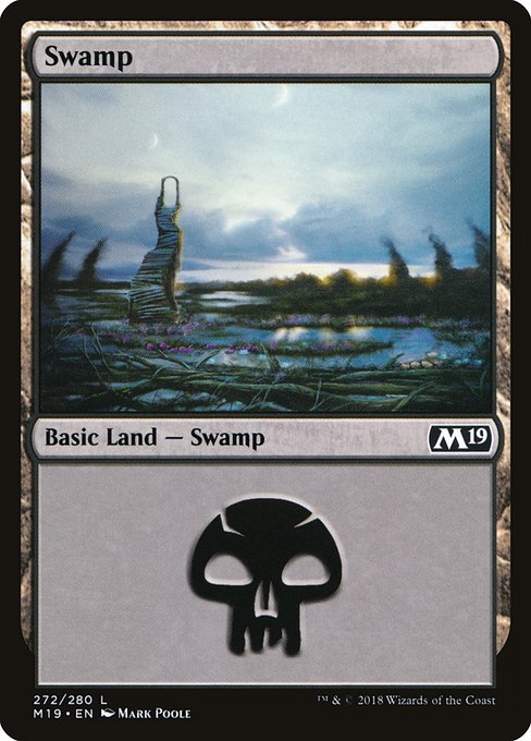 Swamp - Core Set 2019 Common Card