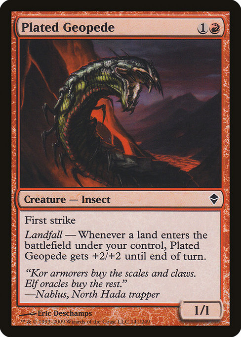 Plated Geopede - Zendikar Common Card