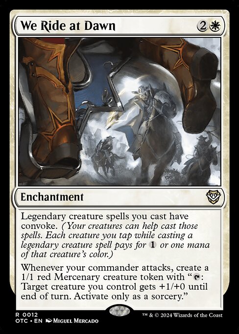 We Ride at Dawn - Outlaws of Thunder Junction Commander Rare Card