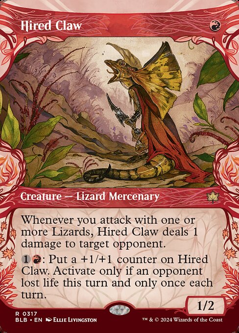Hired Claw - Bloomburrow Rare Card