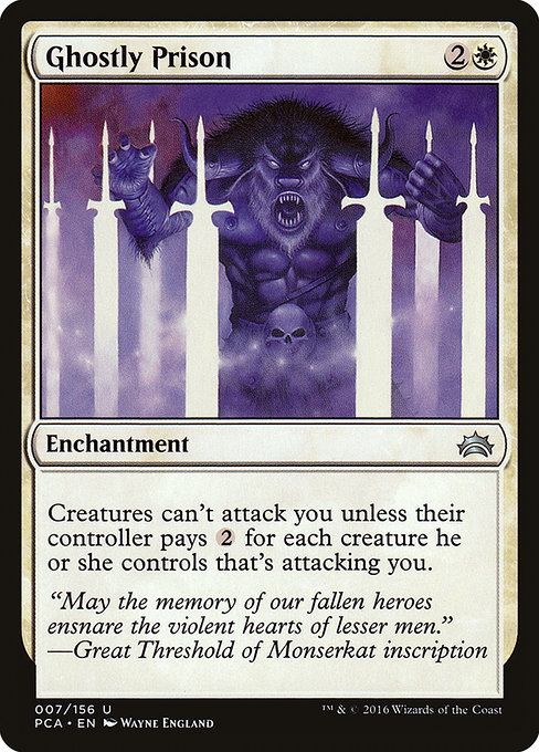 Ghostly Prison - Planechase Anthology Uncommon Card