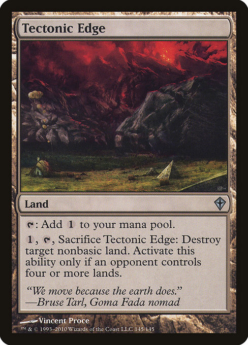 Tectonic Edge - Worldwake Uncommon Card