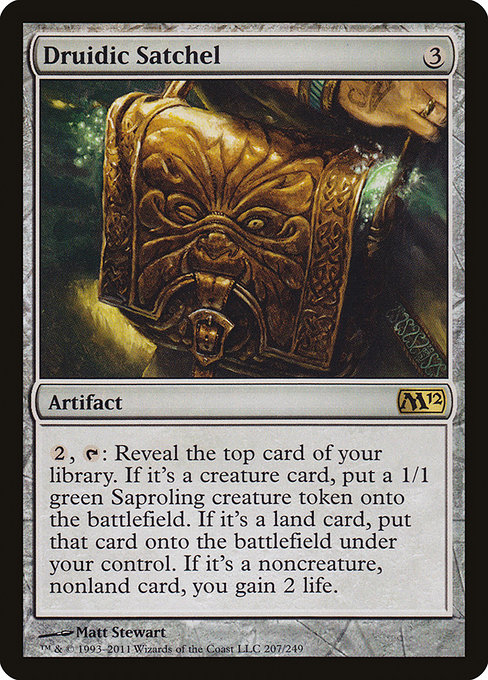 Druidic Satchel - Magic 2012 Rare Card