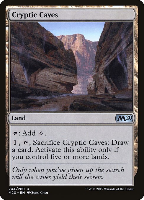 Cryptic Caves - Core Set 2020 Uncommon Card