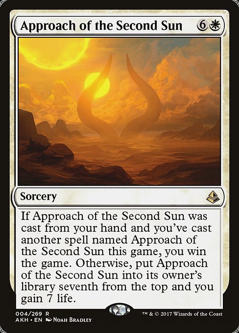 Approach of the Second Sun - Amonkhet Rare Card