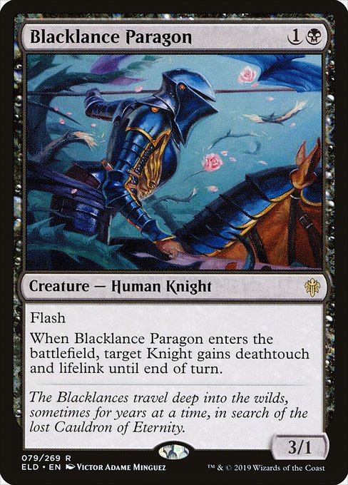Blacklance Paragon - Throne of Eldraine Rare Card