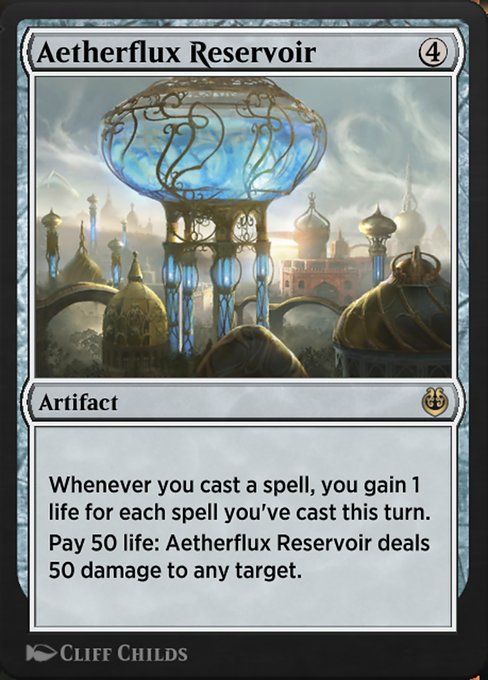 Aetherflux Reservoir - Kaladesh Remastered Rare Card