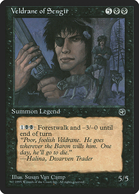 Veldrane of Sengir - Homelands Rare Card