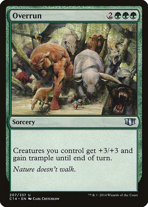 Overrun - Commander 2014 Uncommon Card