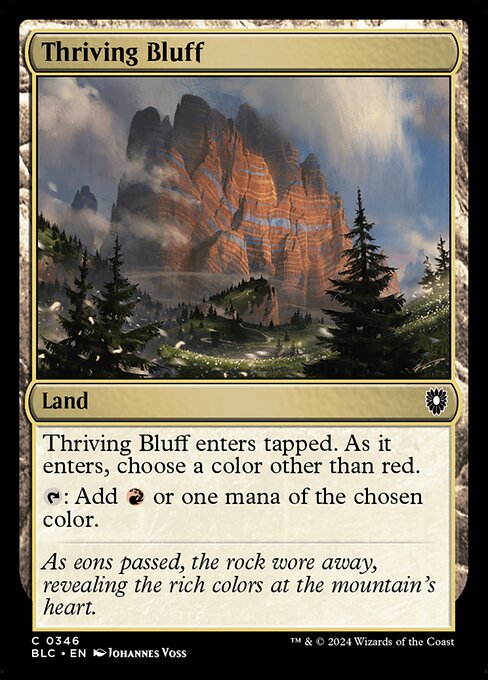 Thriving Bluff - Bloomburrow Commander Common Card