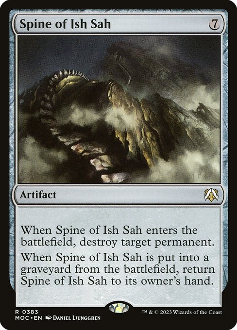 Spine of Ish Sah - March of the Machine Commander Rare Card