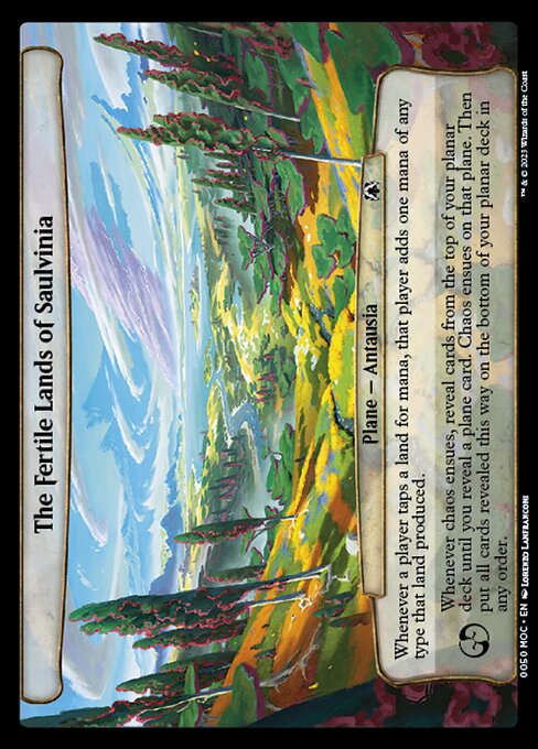The Fertile Lands of Saulvinia - March of the Machine Commander Common Card