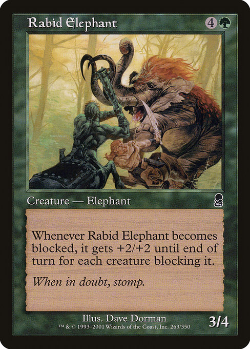 Rabid Elephant - Odyssey Common Card