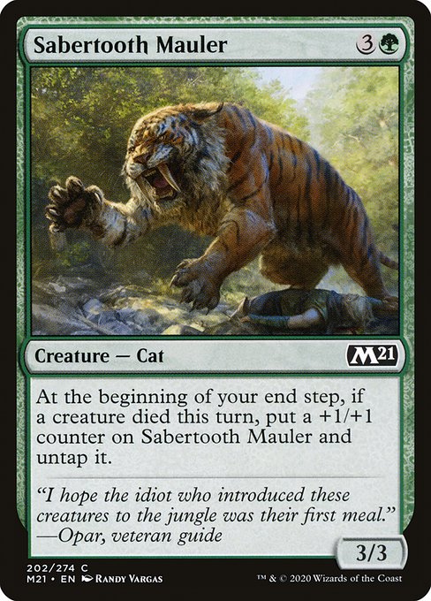 Sabertooth Mauler - Core Set 2021 Common Card