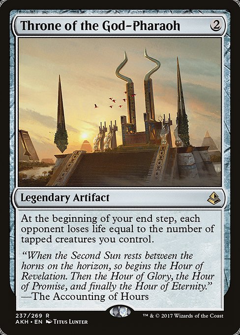 Throne of the God-Pharaoh - Amonkhet Rare Card