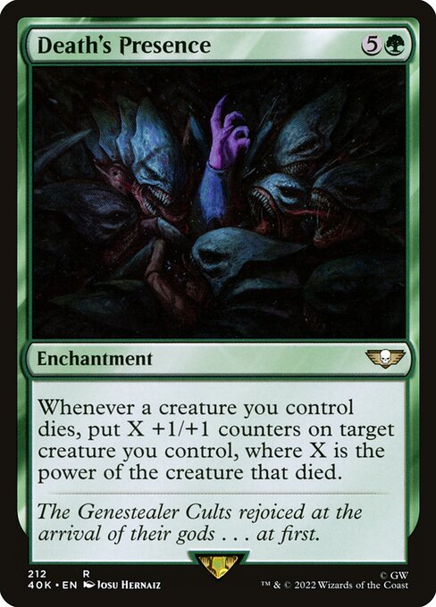 Death's Presence - Warhammer 40,000 Commander Rare Card