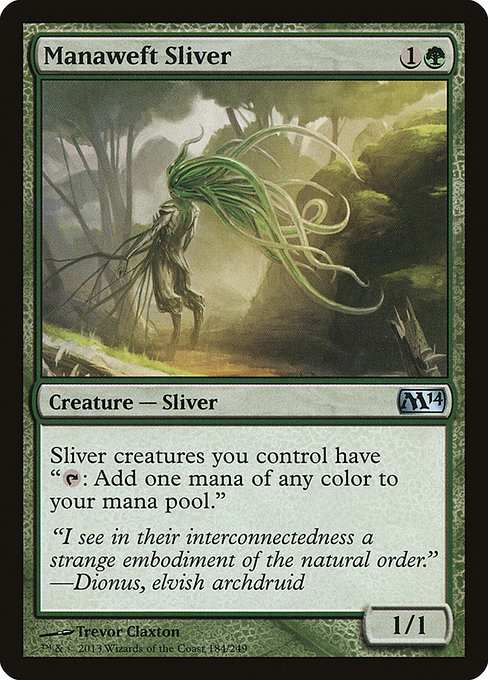 Manaweft Sliver - Magic 2014 Uncommon Card