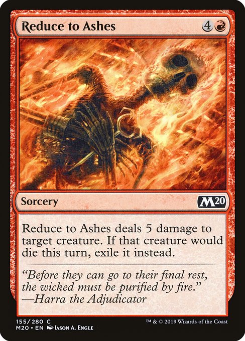 Reduce to Ashes - Core Set 2020 Common Card