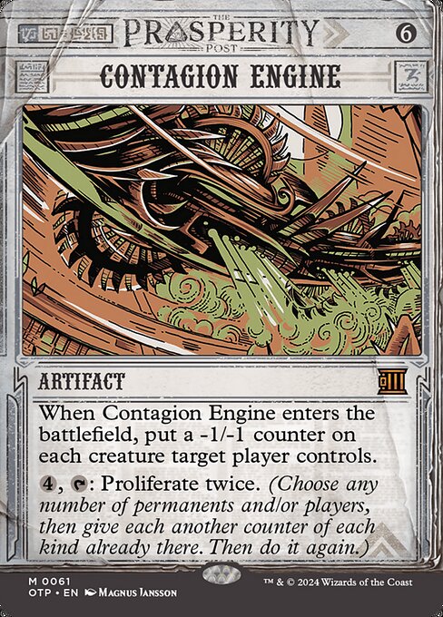 Contagion Engine - Breaking News Mythic Card