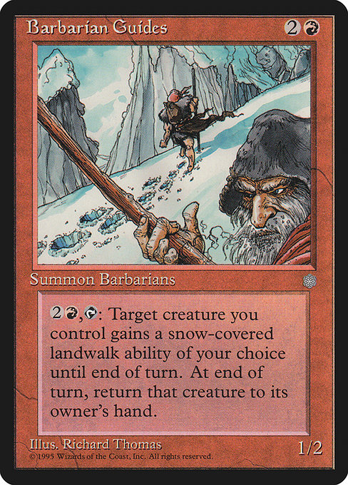 Barbarian Guides - Ice Age Common Card