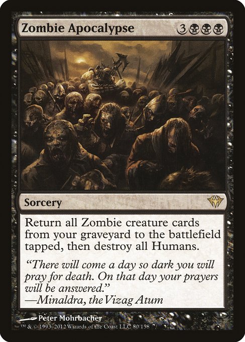 Zombie Apocalypse - Dark Ascension Rare Card