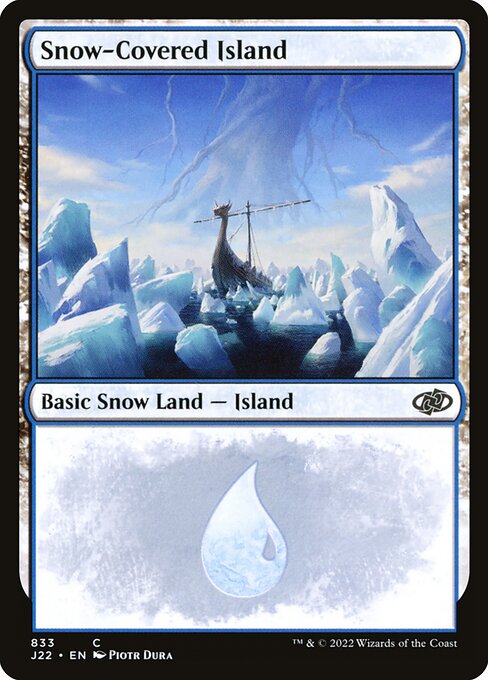 Snow-Covered Island - Jumpstart 2022 Common Card