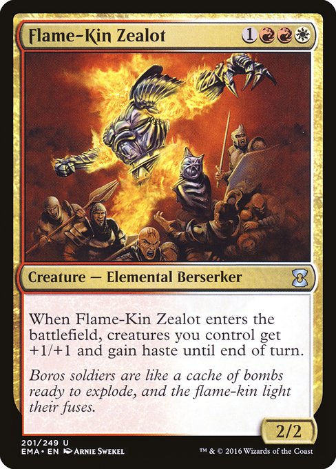 Flame-Kin Zealot - Eternal Masters Uncommon Card