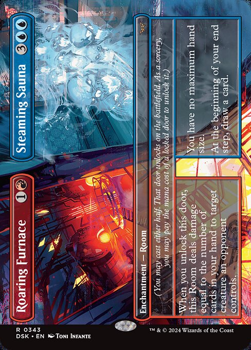 Roaring Furnace // Steaming Sauna - Duskmourn: House of Horror Rare Card
