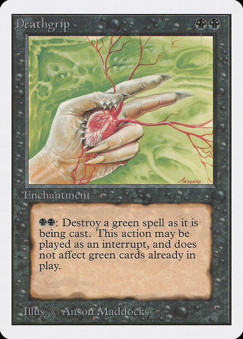 Deathgrip - Unlimited Edition Uncommon Card