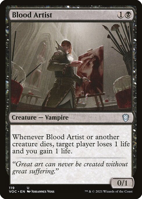 Blood Artist - Crimson Vow Commander Uncommon Card
