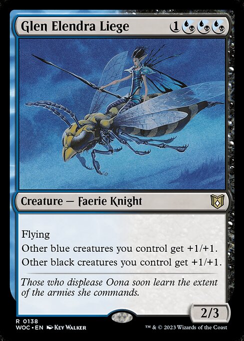 Glen Elendra Liege - Wilds of Eldraine Commander Rare Card